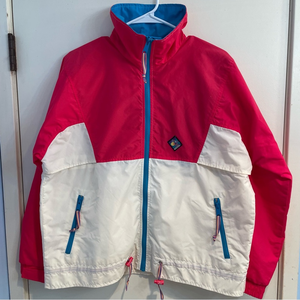 Vintage 90s Woolrich Sigmet Gear Women’s SM Colorblock Windbreaker Jacket